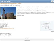 Tablet Screenshot of pfarrei-wenzenbach.de
